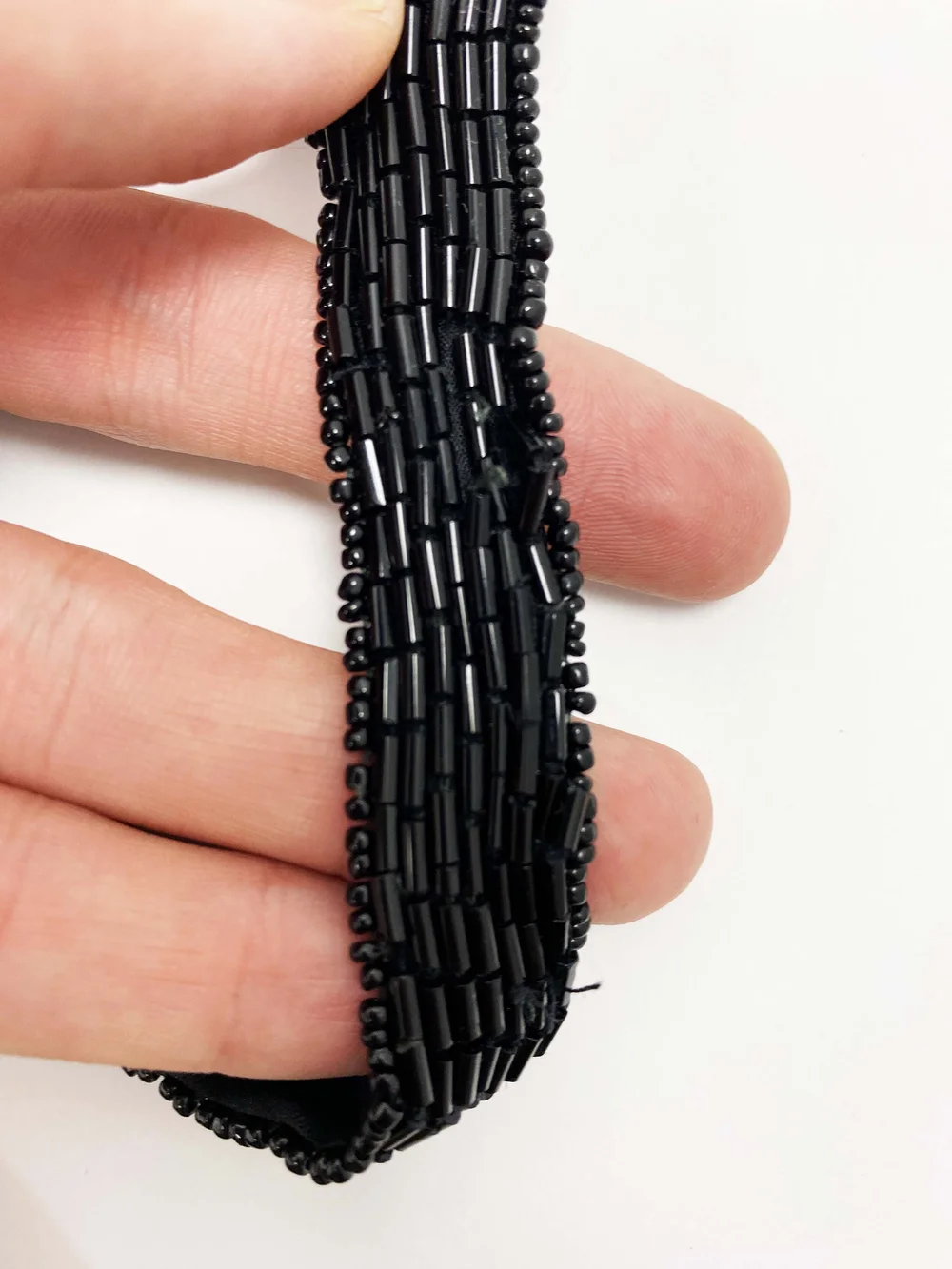 Todd Oldham F/W 1994 beaded striped gown — JAMES VELORIA